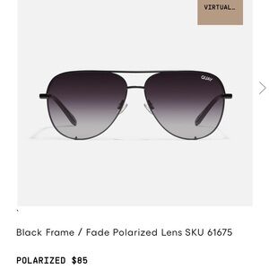 Quay aviator Polarized sunglasses (new)